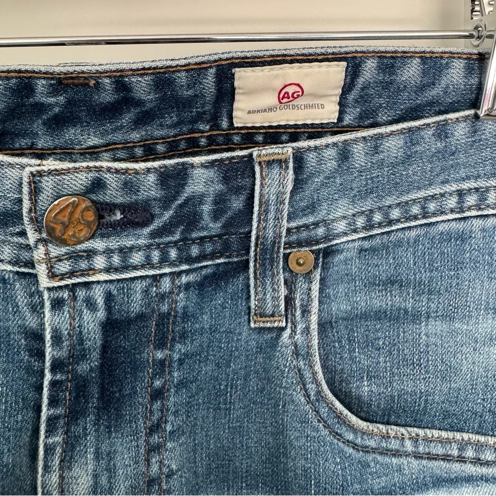 AG Adriano Goldschmied light wash mens blue jeans 34